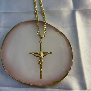 18k Gold Filled Cross Necklace